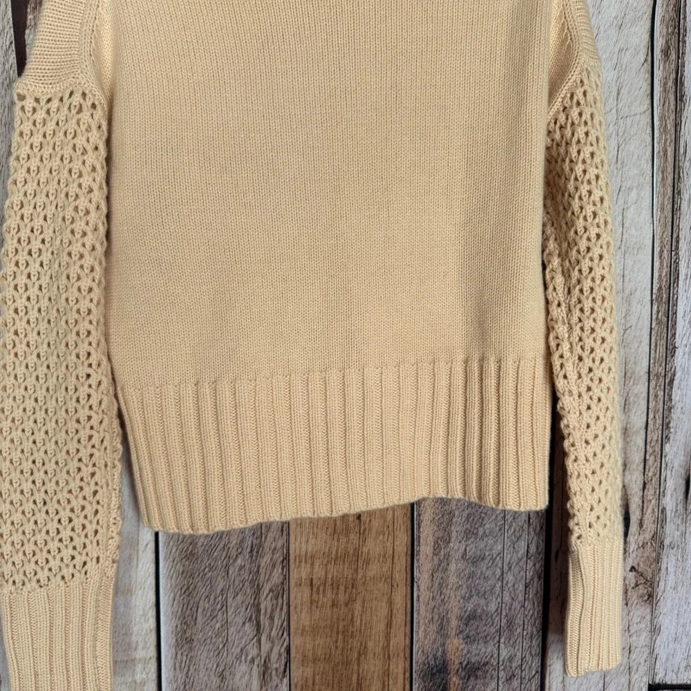 Athleta X Derek Lam Wool Cashmere Turtleneck Sweater Light Pink Cozy Winter Med‎